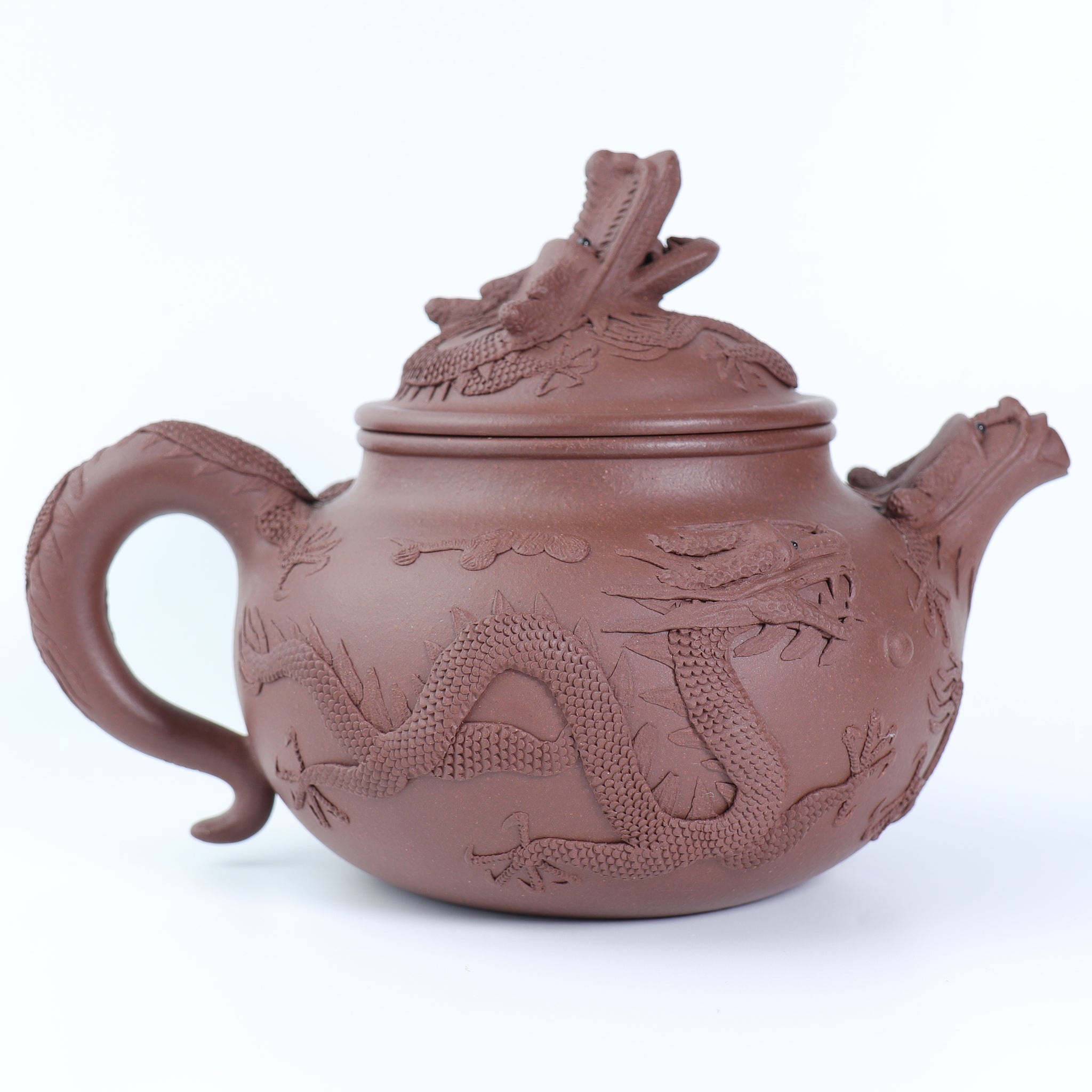 [Wulong Lotus Seed] Fully handmade purple sand teapot with bottom groove made of green and old materials 