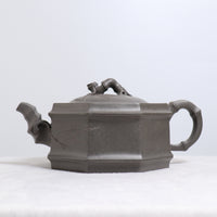 (Sold) [Six Directions Bamboo Rhythm] Duanni Bamboo Purple Clay Teapot