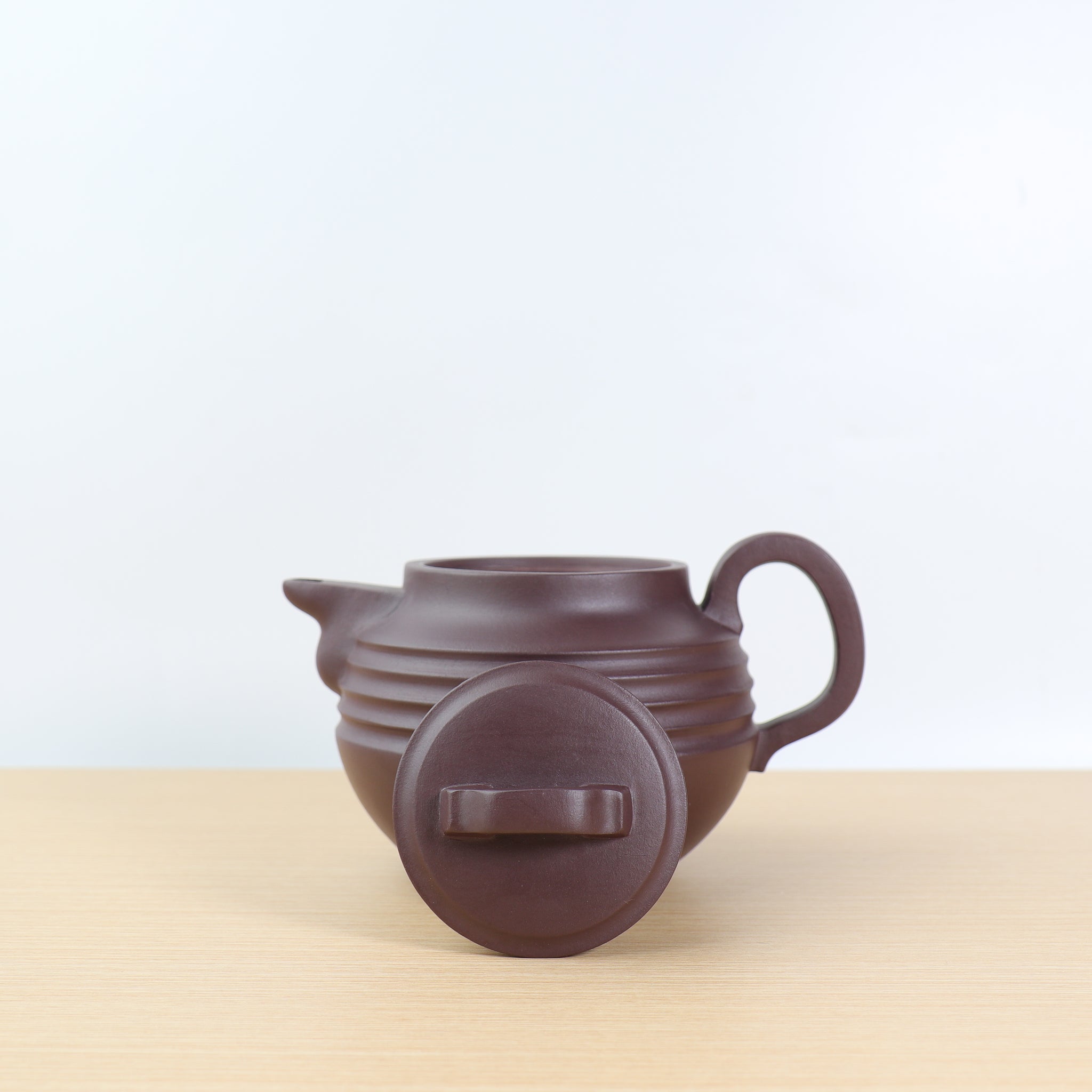 【瓦當】紫泥簡樸紫砂茶壺