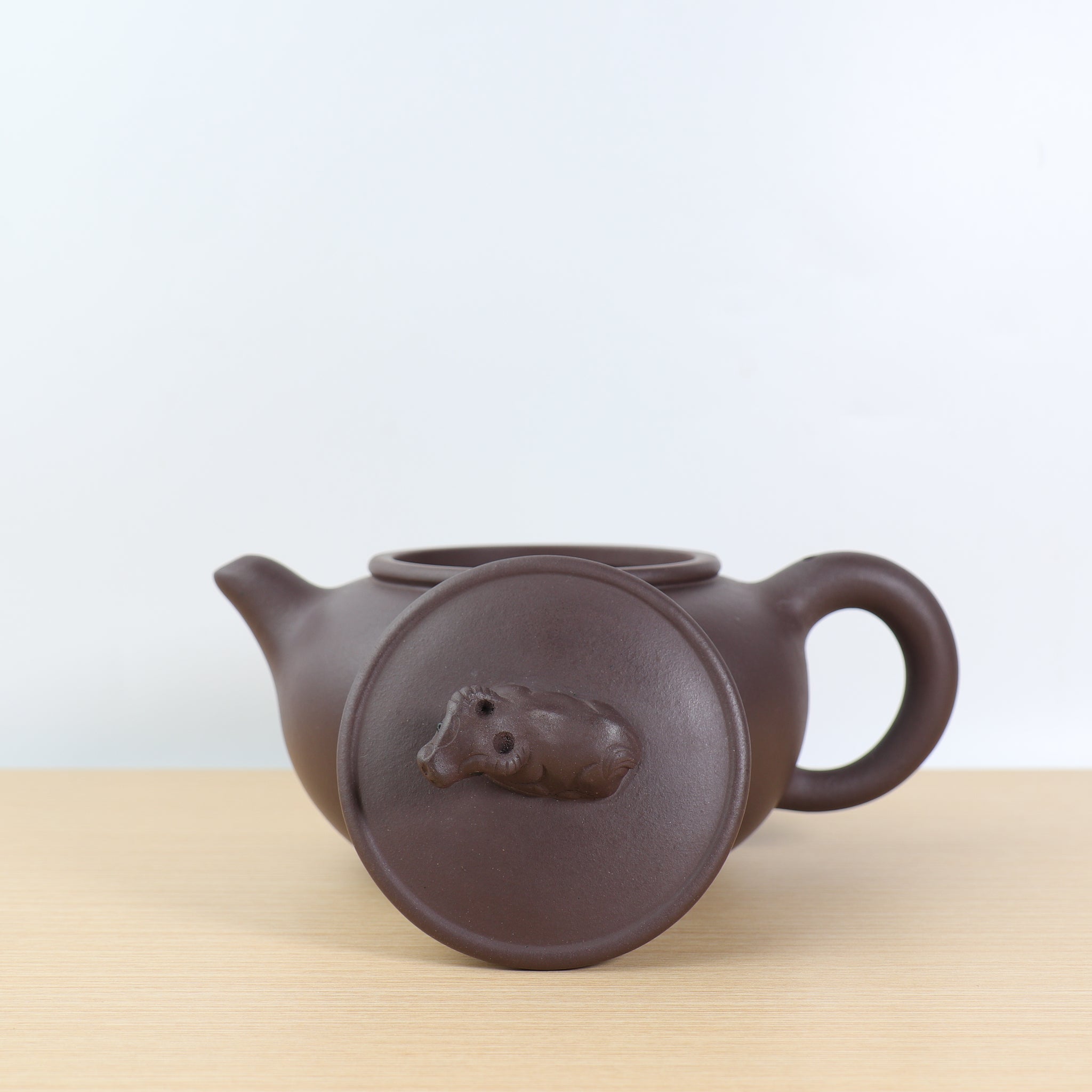 【牛蓋】紫泥素雅紫砂茶壺