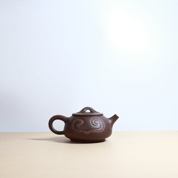 【如意石瓢】原礦紫泥絞泥紫砂茶壺
