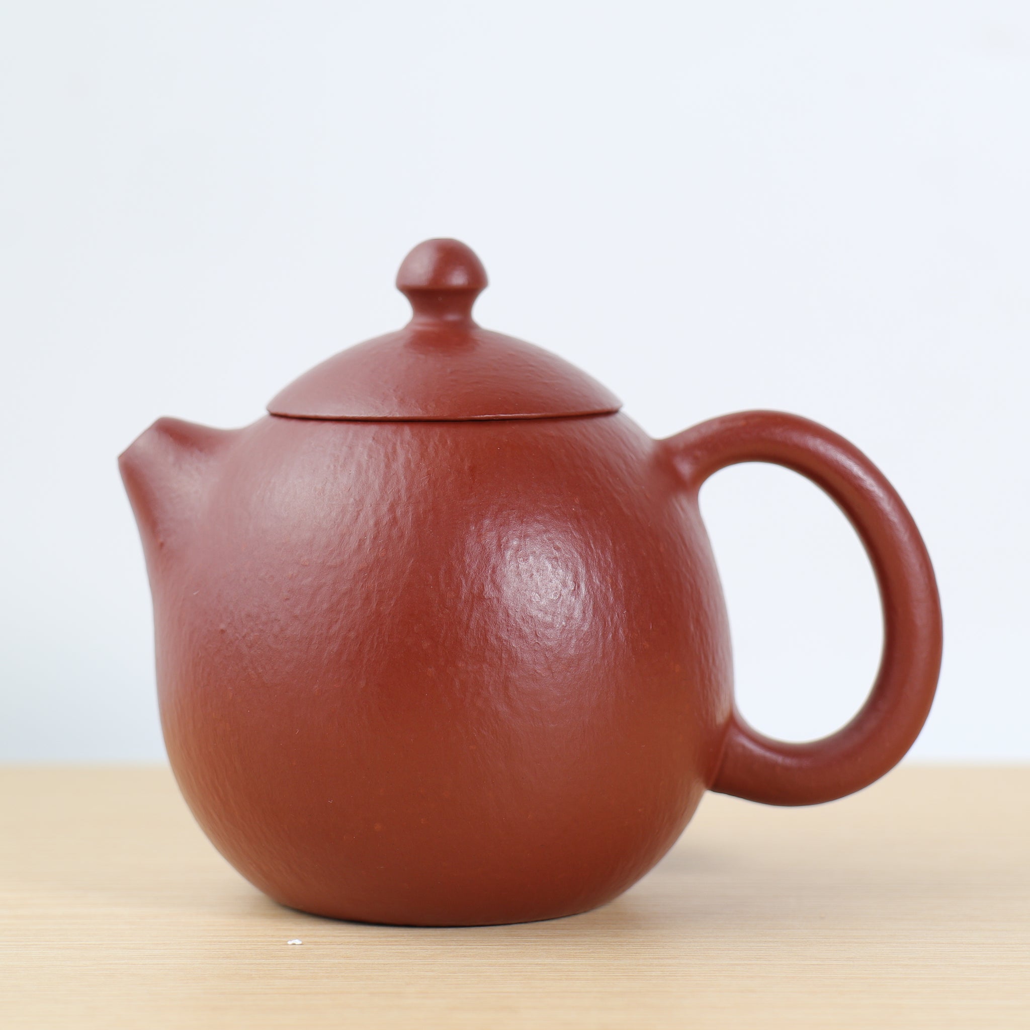 [Dragon Egg] Fully handmade raw mineral cinnabar mud and purple sand teapot