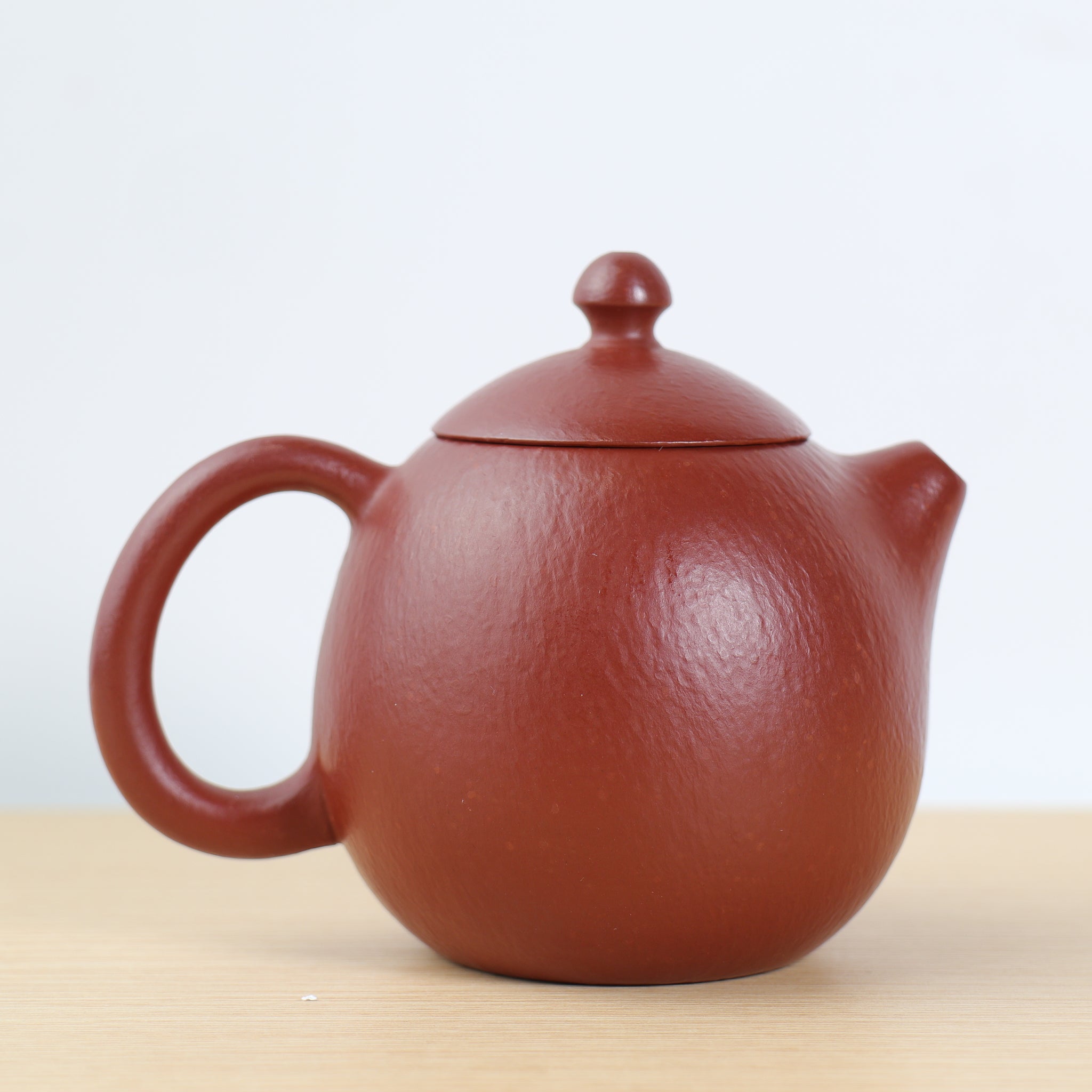 [Dragon Egg] Fully handmade raw mineral cinnabar mud and purple sand teapot