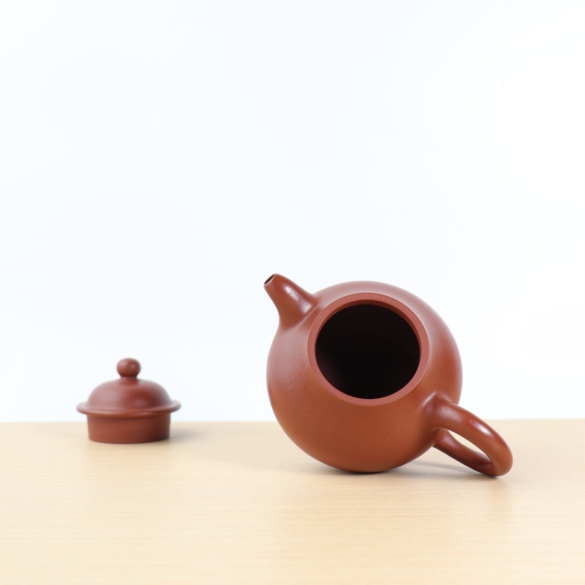 (Sold) [Pan Pot] Raw ore cinnabar mud and purple clay teapot