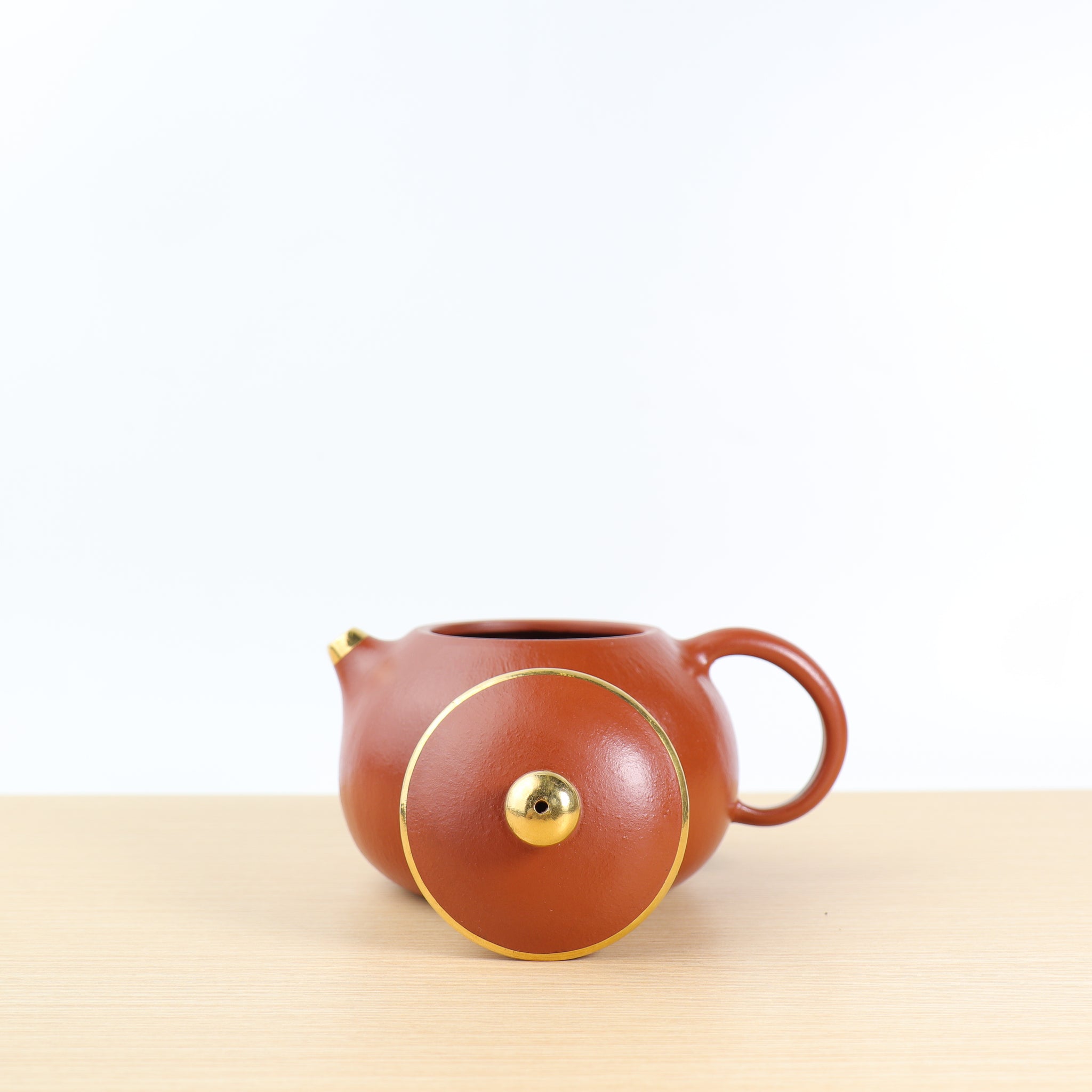 (Sold) *New product* [Mengchen model‧Wendan] Zhuni covered gold purple clay teapot