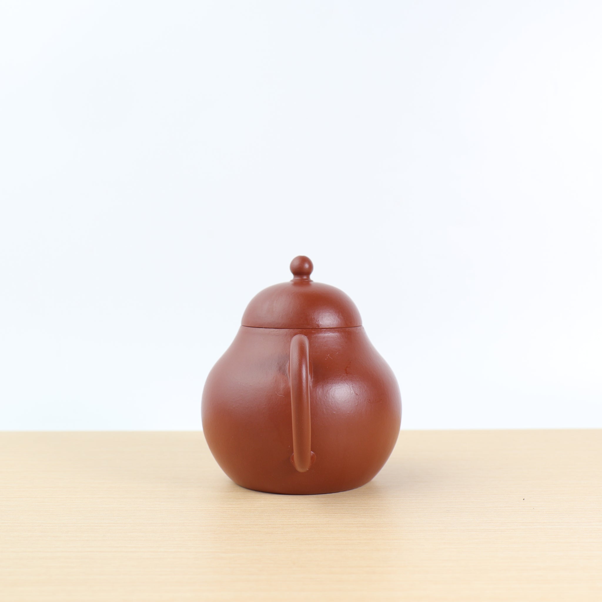 (Sold) *New Product* [Zhu Ni Xiaopin‧High Pear Shape] Fully Handmade Raw Mineral Cinnabar Ni Purple Clay Teapot