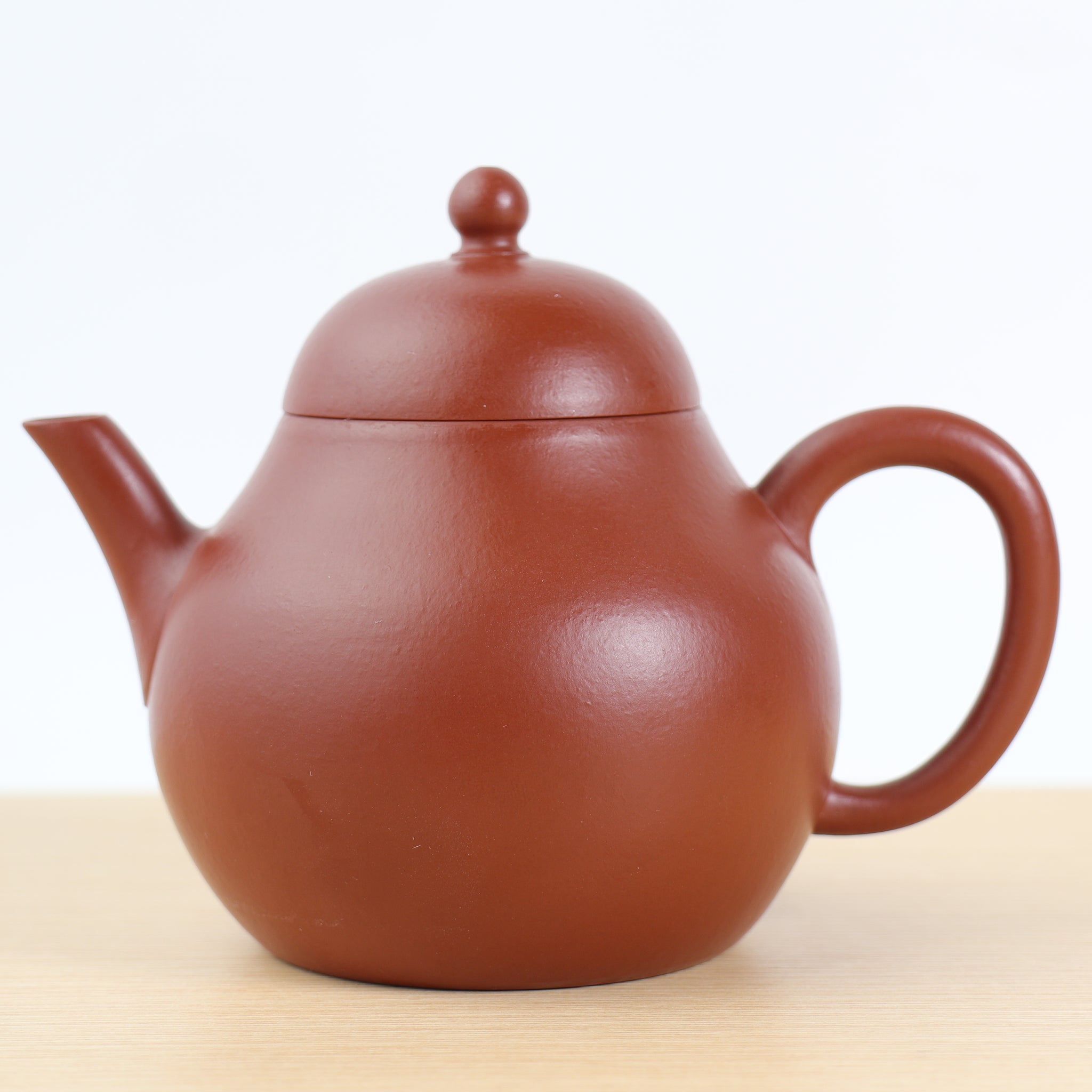 (Sold) *New Product* [Zhu Ni Xiaopin‧High Pear Shape] Fully Handmade Raw Mineral Cinnabar Ni Purple Clay Teapot