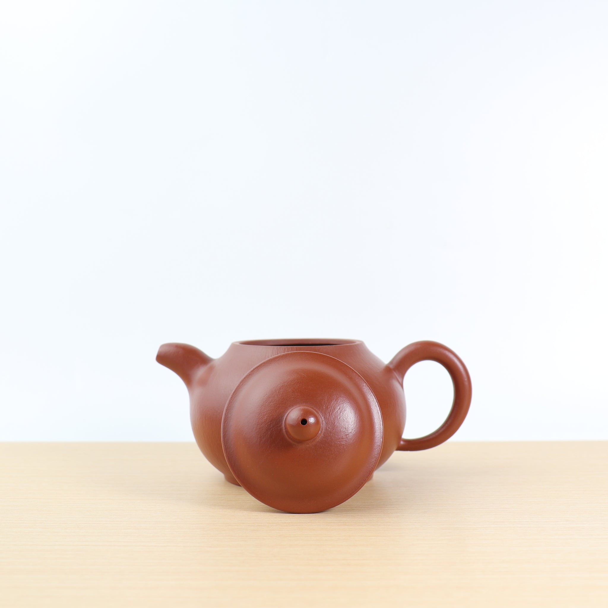 [Pan Pot] Fully handmade Zhaozhuang high-quality raw mineral golden yellow vermillion mud and purple sand teapot