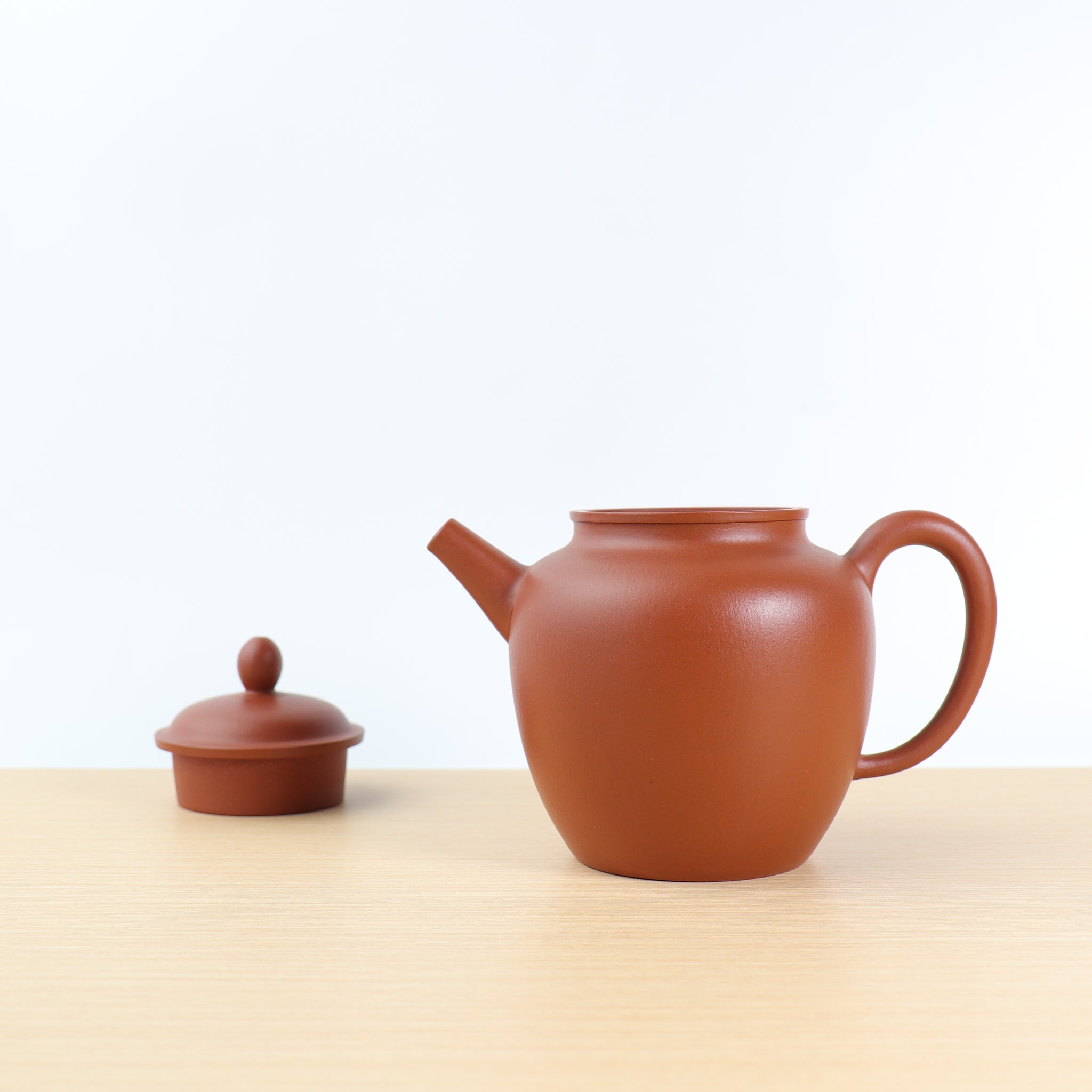 [Lotus Seed] Fully handmade wrinkled leather, vermilion and purple clay teapot from the 1980s