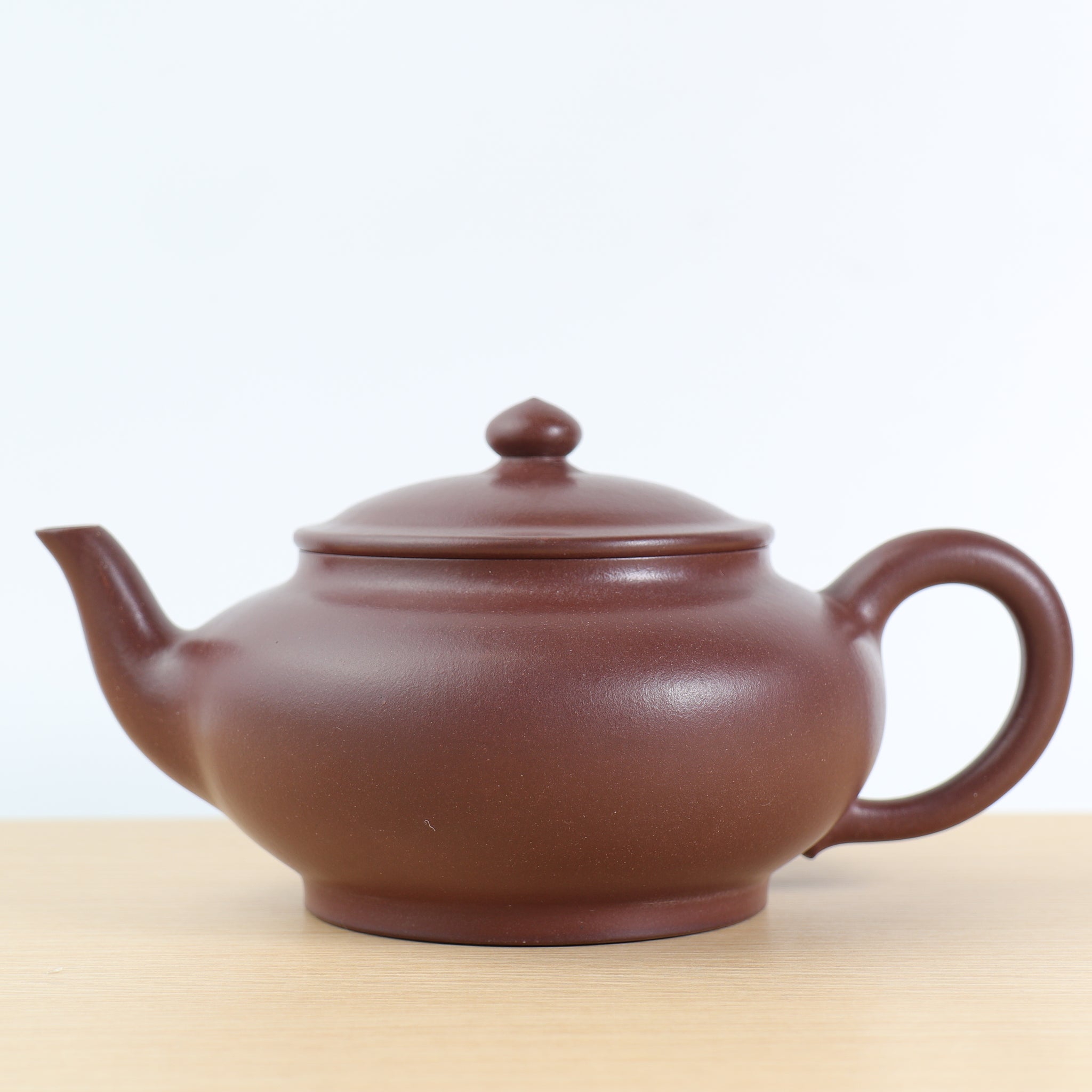 [Vegetarian Sakura Teapot] Fully handmade original ore bottom trough green and elegant purple sand teapot